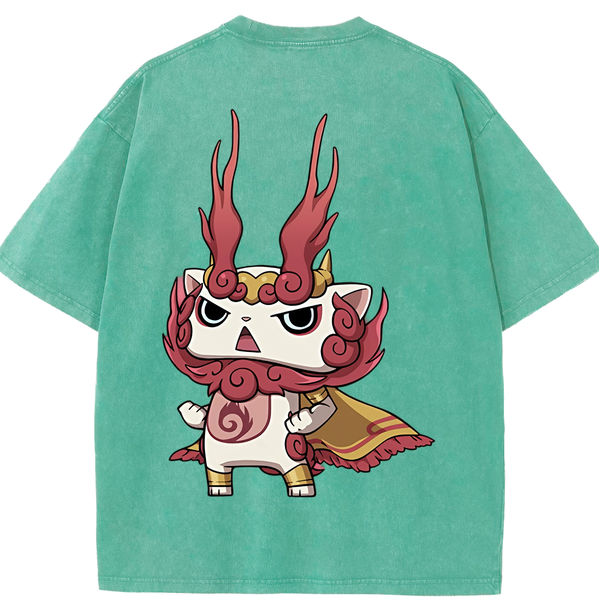 （画像用） 妖怪ウォッチ Yo-kai Watch 綿100% ヴィンテージ風 半袖Tシャツ（背面プリント）